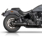 Preview: V Performance, 'Revolver' slip-on muffler set. Black 22-24 FXBBS Softail Street Bob, 22-24 FXLRS Softail Lowrider S, 22-24 Softail FXLRST Low rider ST
