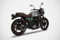 Preview: Zard Moto Guzzi V7 850, model year 2021-2023, slip-on 2-2 stainless steel, black with ECE