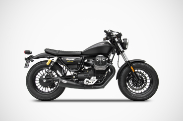 Preview: Zard Moto Guzzi V9 Bobber - Roamer, built 2016-2019, short slip-on, 2-2, EG ABE