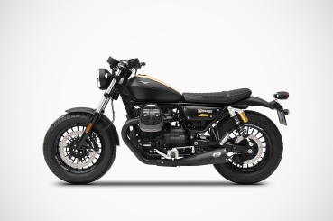 Preview: Zard Moto Guzzi V9 Bobber - Roamer, built 2016-2019, short slip-on, 2-2, EG ABE
