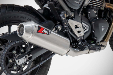 Preview: Zard Triumph Speed 400 Stainless Steel Slip-on EG ABE