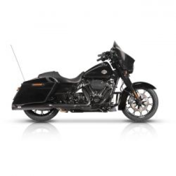 Preview: V Performance, 114mm Double Ring slip-on mufflers. Black Cer 21-25 FLT/Touring models