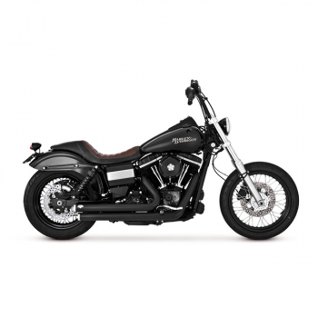 FULL EXHAUST SYSTEM BIG SHOTS STAGGERED 2 1/2" , FOR DYNA MY 99-06 - EU APPROVED