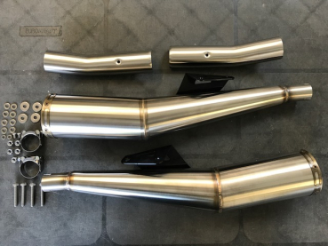 Preview: Zard Moto Guzzi V9 Bobber - Roamer, built 2016-2019, long slip-on 2-2 ECE