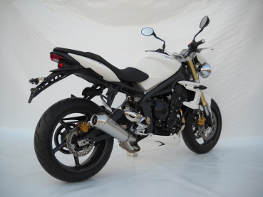 Zard Triumph Street Triple 675, built 2007-2012, conical round slip-on 3-1, EC type approval