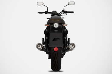 Preview: Zard Moto Guzzi V7 850, model year 2021-2023, slip-on 2-2 stainless steel, black with ECE