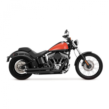 FULL EXHAUST SYSTEM BIG SHOTS STAGGERED  2 1/2 "   FOR  SOFTAIL 99-11- EU APPROVED