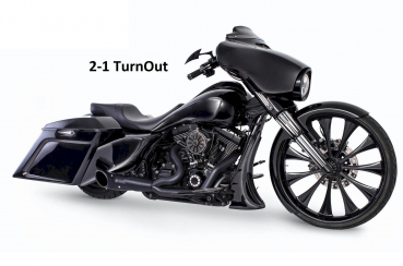 FULL EXHAUST SYSTEM  "THE MONSTER" TURNOUT FOR TOURING  95-06  EU APPROVED