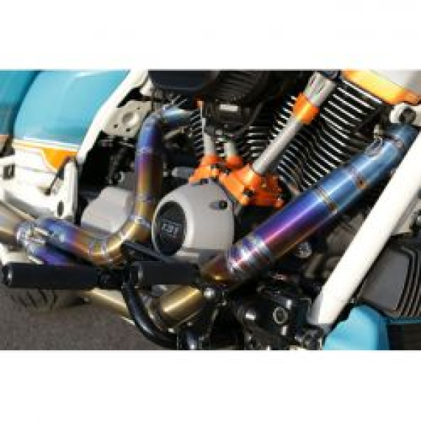 Kodlin, Next Level 2-1 exhaust system. Titanium 17-24 FLT/Touring EG ABE