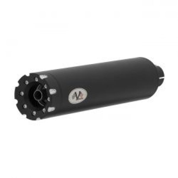V Performance, 114mm Revolver slip-on mufflers. Black Cerami 21-25 FLT/Touring models