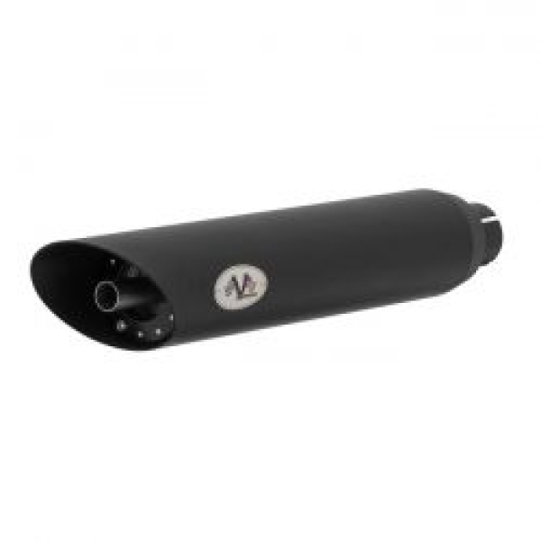 V Performance, 80mm Slash Cut slip-on mufflers. Black 14-20 XL Sportster (NU)