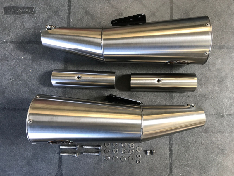 Zard Moto Guzzi V9 Bobber - Roamer, built 2016-2019, short slip-on, 2-2, EG ABE